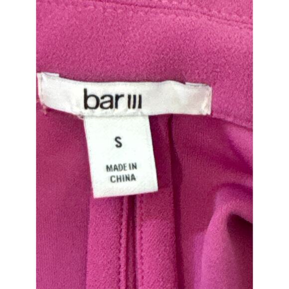 BAR‎ III 3/4 RUCHED SLEEVE ONE BUTTON BLAZER IN FUCHSIA NWOT WOMEN'S SIZE SMALL - Picture 8 of 12